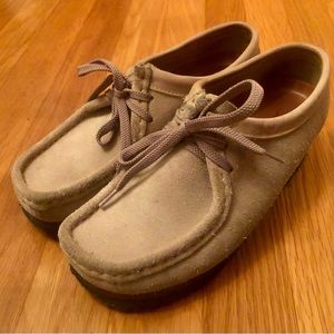 Clarks Originals Wallabee Women Size 6.5M Tan Comfort Shoes Suede Leather  35395